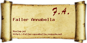 Faller Annabella névjegykártya